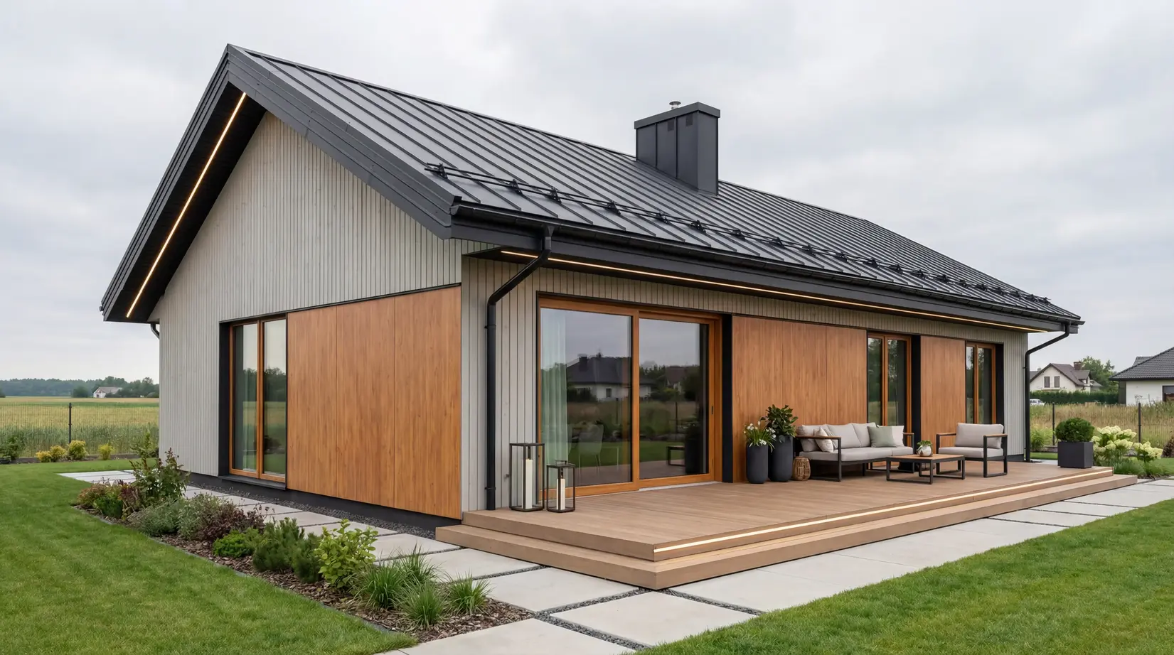 Одноэтажные дома — фото 15